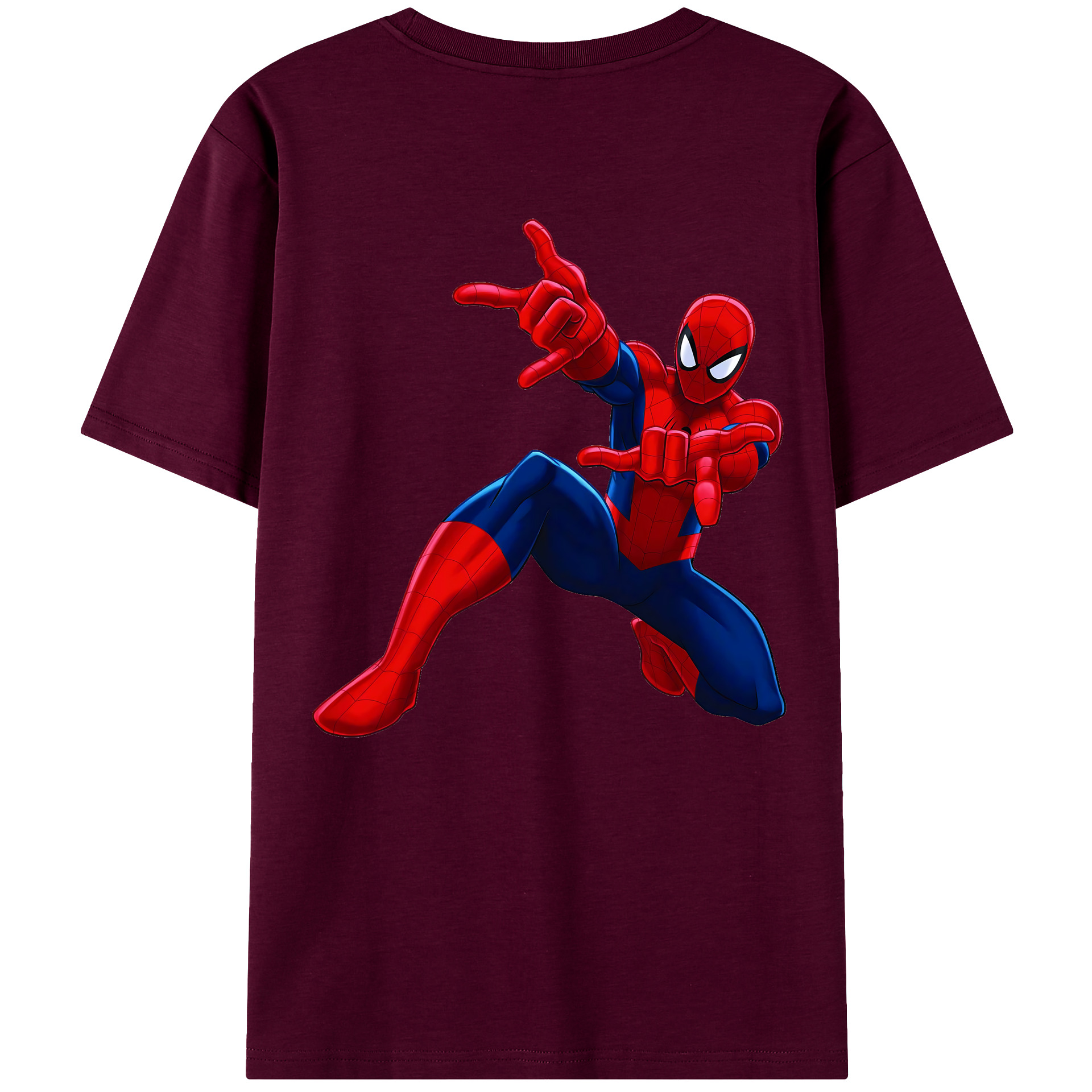 （画像用） Spider Man スパイダーマン レディース半袖Tシャツ(バックプリント)